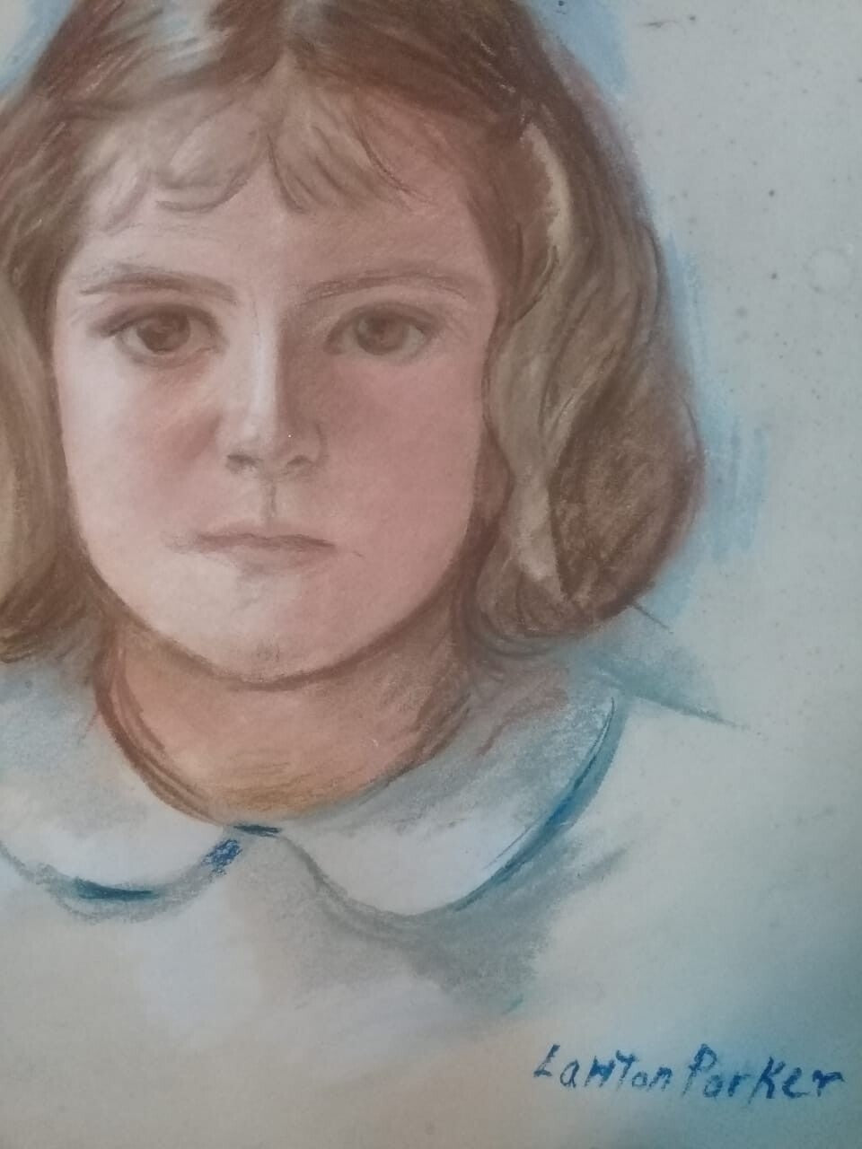 Fine Art - Pastel Portrait - Lawton Parker / Signed / Unique / children