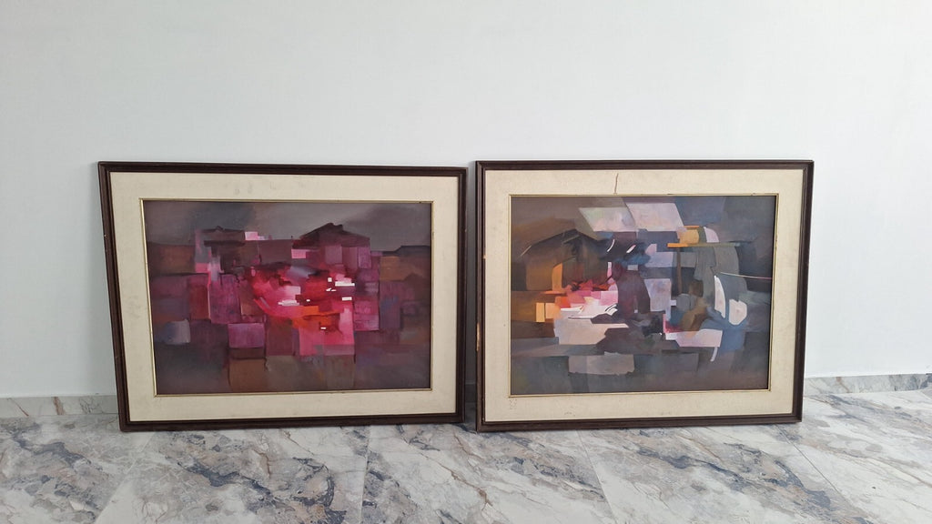 Contemporay Oil Canvas painting  / Signed by the artist
