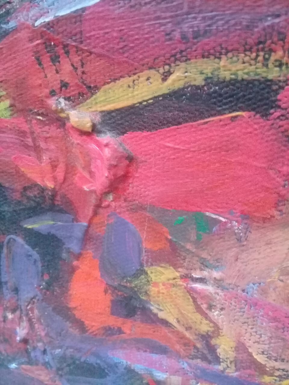 Original Contemporary Oil Canvas Painting / Signed 2008 / PIBA / Edificación