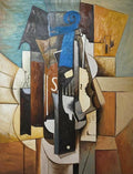 "Style of " Cubist Master Picasso - Vintage Oil Canvas Painting