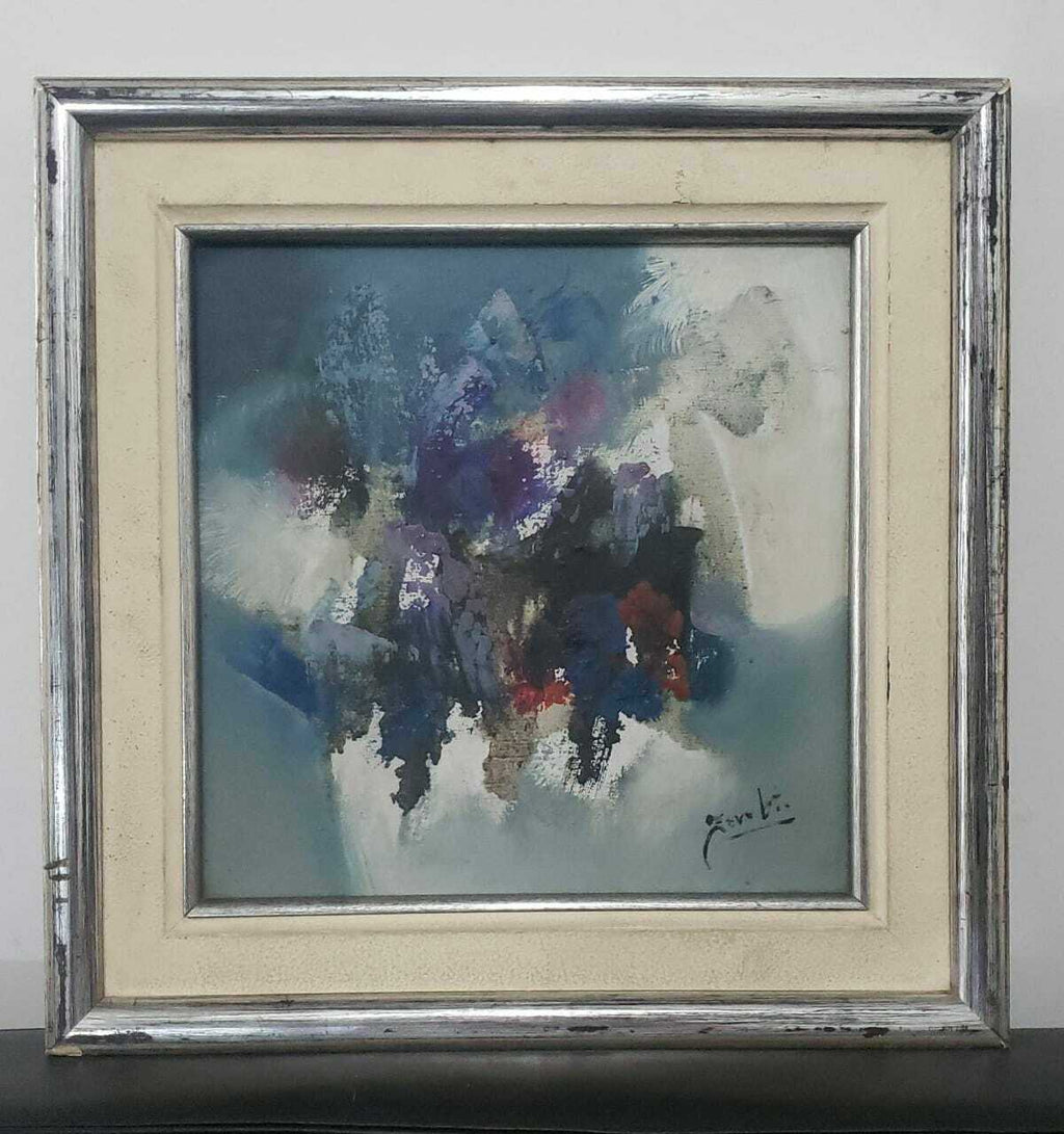 LEONIDAS ZAVALETA / Oil canvas painting / Abstract Theme / FINE