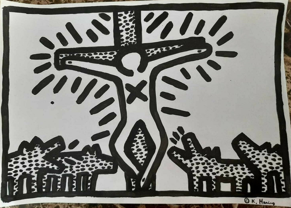 Américan Pop Art: KEITH HARING - Silkscreen - Signed