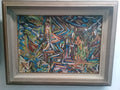Original Korean Master Painter:  Seund Ja Rhee 1967 Abstract / Oil Canvas