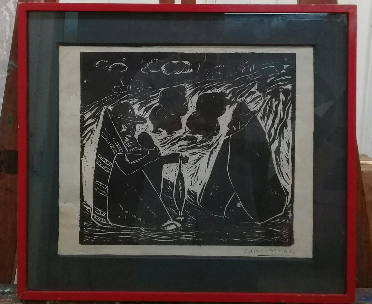 Fine Art - Julia Codesido - Peruvian Master Painter - "Engraving" / Signed / A1