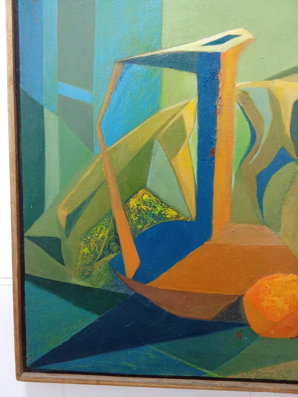 Original Cubism 1970s By LUIS LIZARES - OIL CANVAS "Still life" / Unique