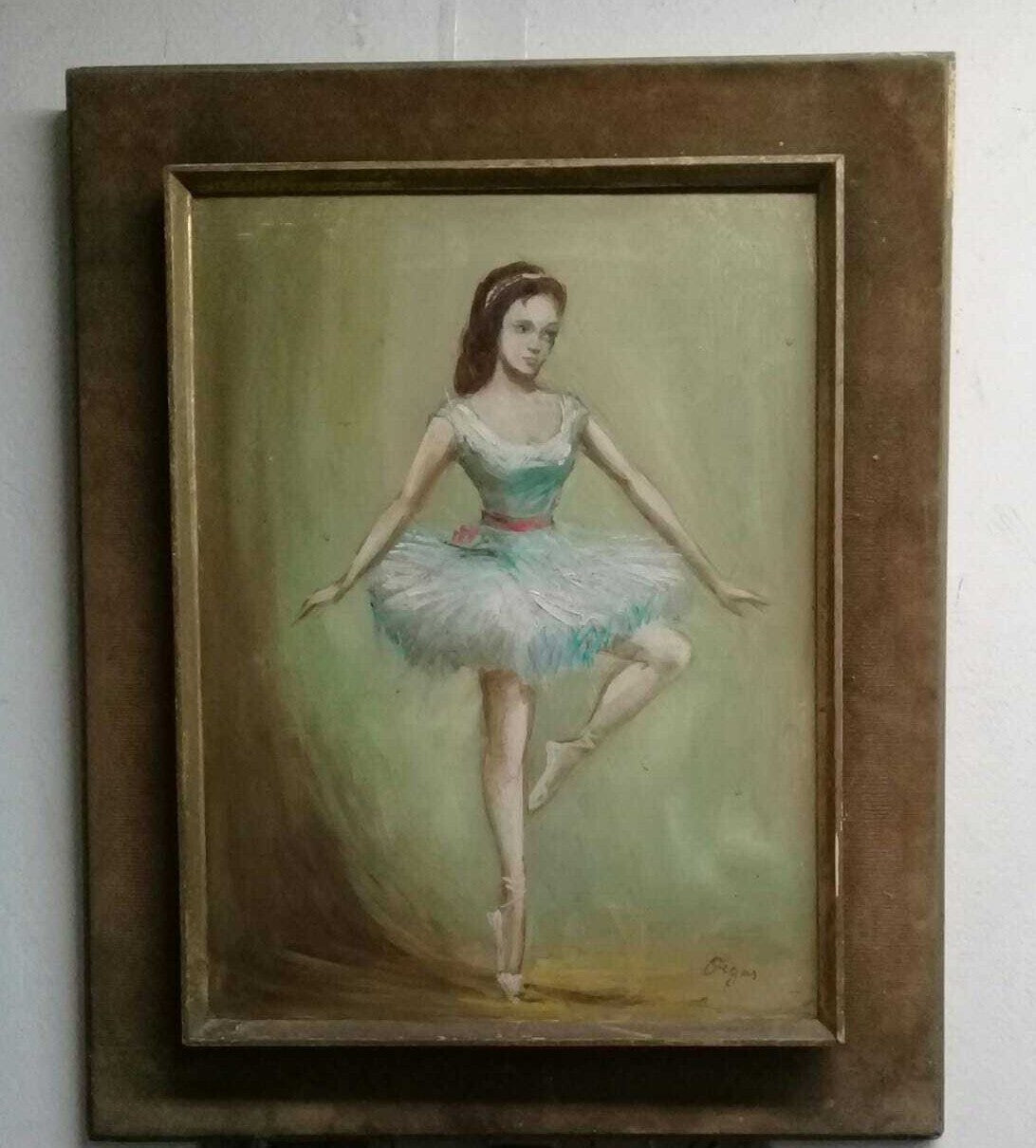EDGAR DEGAS - After Oil Painting - Vintage Art / UNIQUE