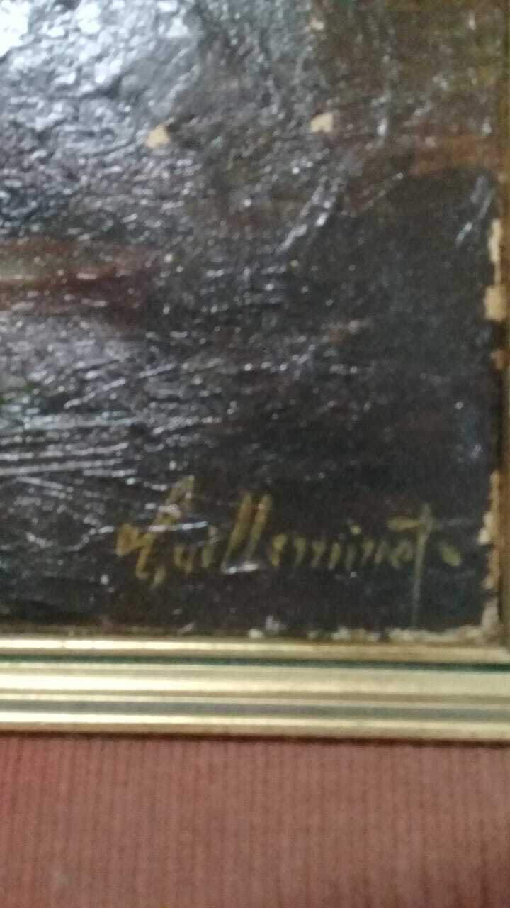 Fine Art: Claude GUILLEMINET - Scènes de basse-cour / Huile sur Toile 