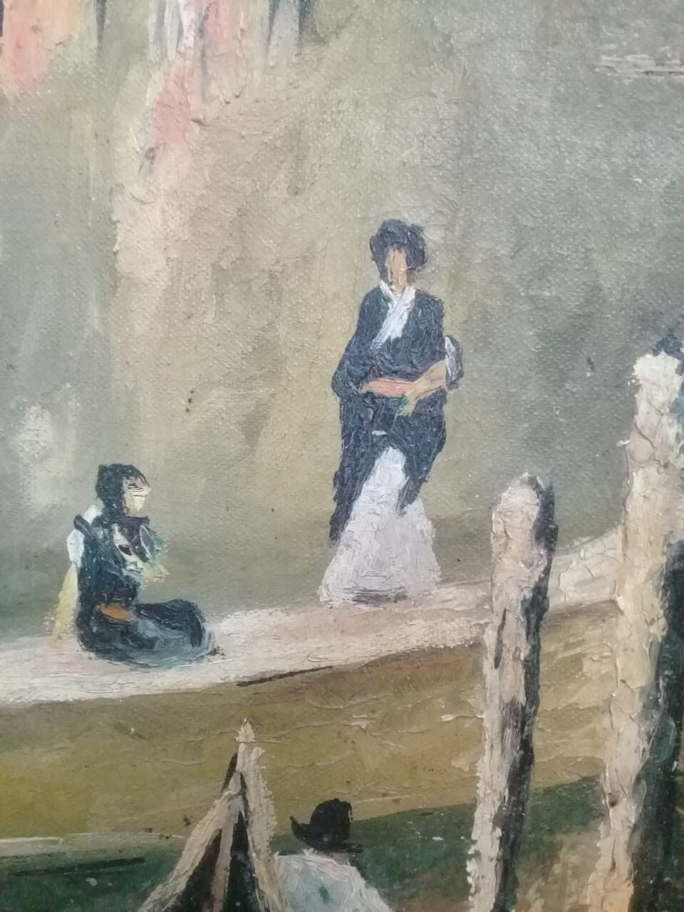 Maurice Utrillo - Oil Canvas " In the style" Unique / Signed