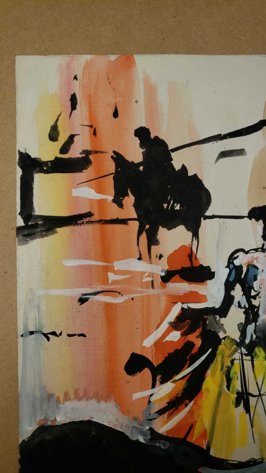 SALVADOR DALI - Surrealism in Watery Technique / Signed  / Spanish TAUROMAQUIA"