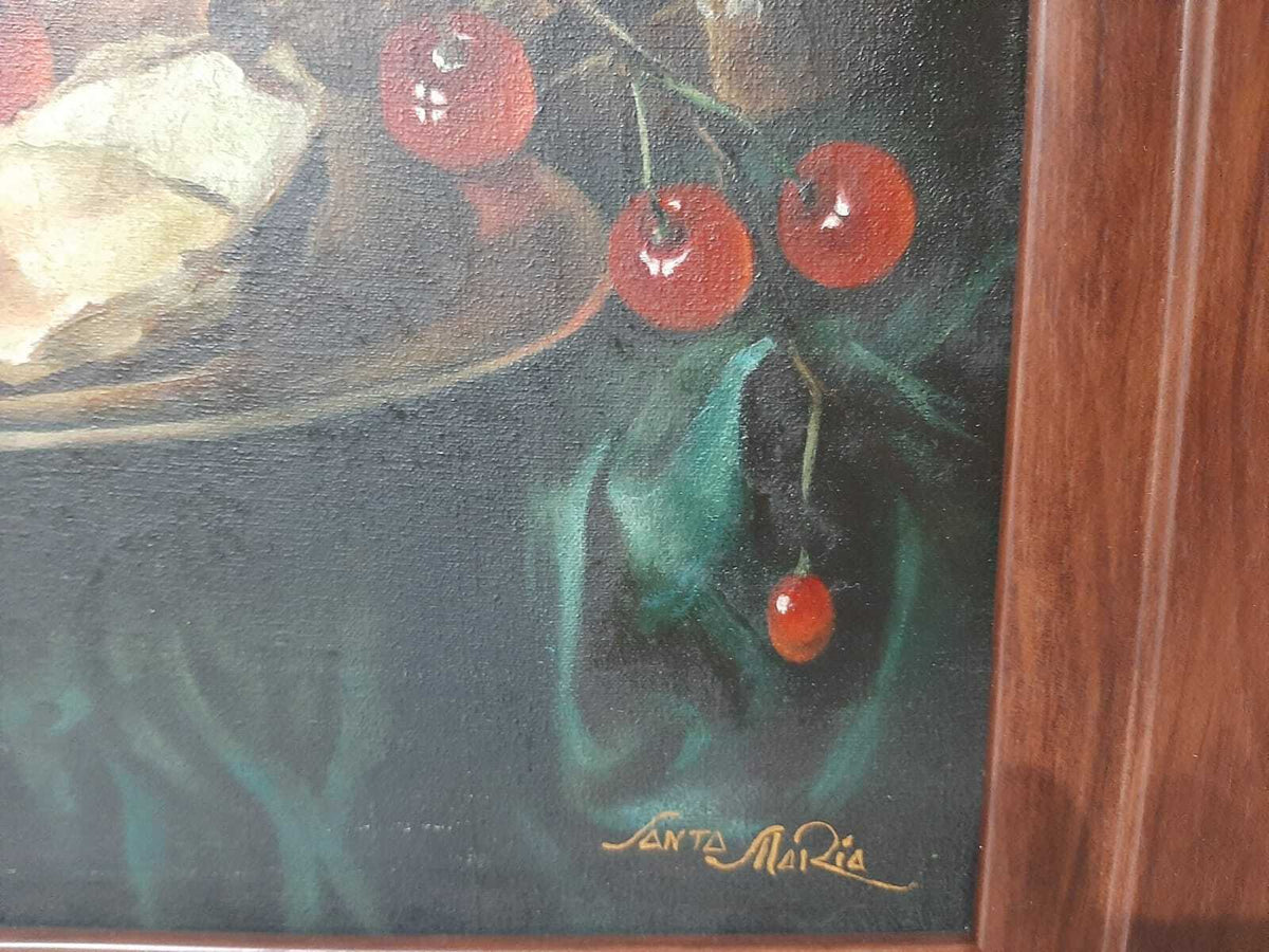 FINE ART: Master Painter SANTA MARIA  / Oil canvas / Signed / Very Beautiful 