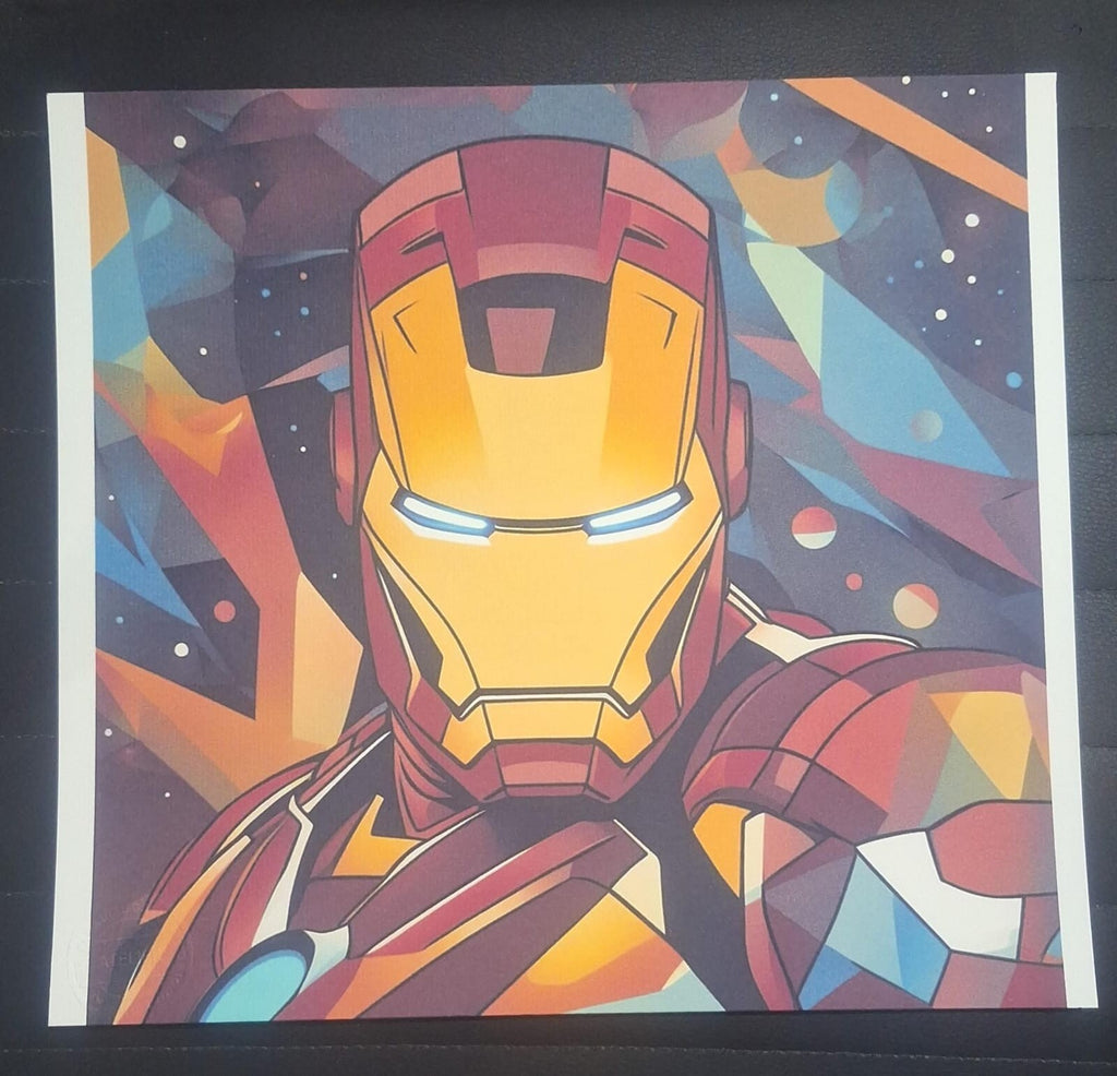 IRONMAN - Mixed Media / Original Art / SILKSCREEN - FINE ART PRINT 300gr