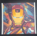 IRONMAN - Mixed Media / Original Art / SILKSCREEN - FINE ART PRINT 300gr