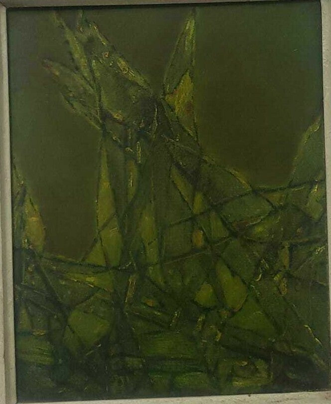 FINE: TERESA BROWN - Antique Oil Painting / Abstract expressionism / AMAZING