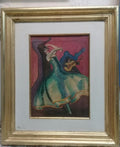 FINE ART Peruvian Master: Alejandro Gonzales APU-RIMAK - Oil Cardboard Canvas