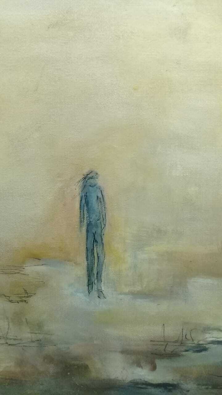 Original Arturo Kubota - Surrealism Oil painting Peruvian Master / Contemporary