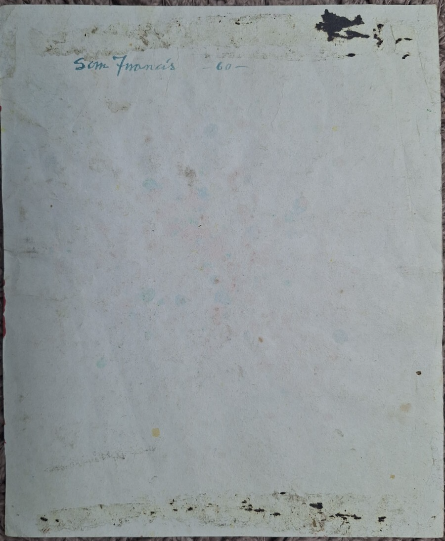 SAM FRANCIS - POSTWAR ARTIST - Oil painting on paper