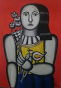 Fine Art - Fernand Leger - Amazing Oil Canvas Board  Painting - Signed