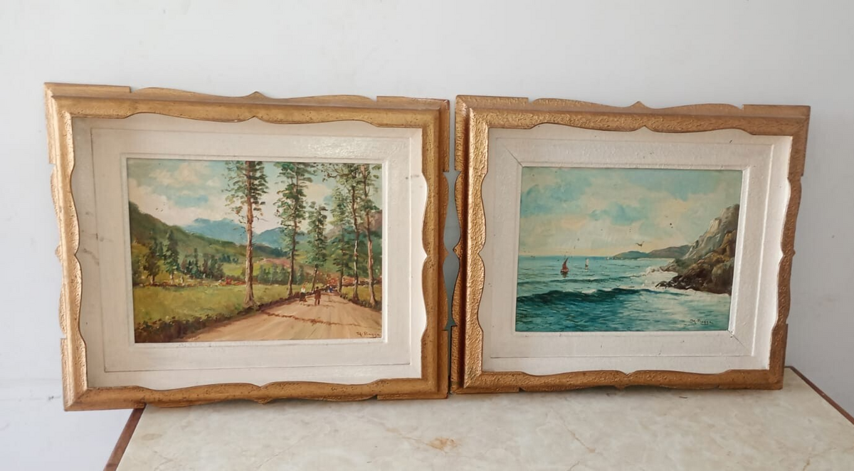 FINE European Landscapes /  1960's - Oil canvas Painting