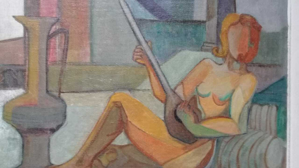 Luis Lizares - Oil canvas painting / Signed / "ODALISCA"