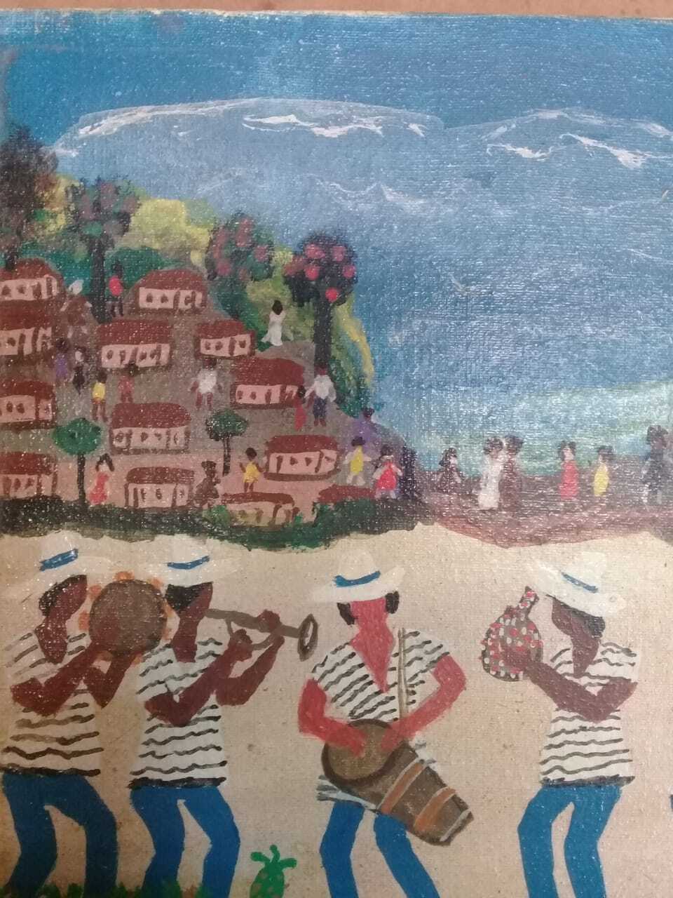 FINE Antique Painting Brasilian Festival - RIO / Maria Jose Ribeiro / Oil Canvas