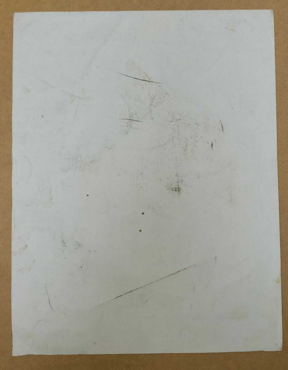 FINE Antique Spanish Master Painter "Picasso" / Watery Technique / Signed 