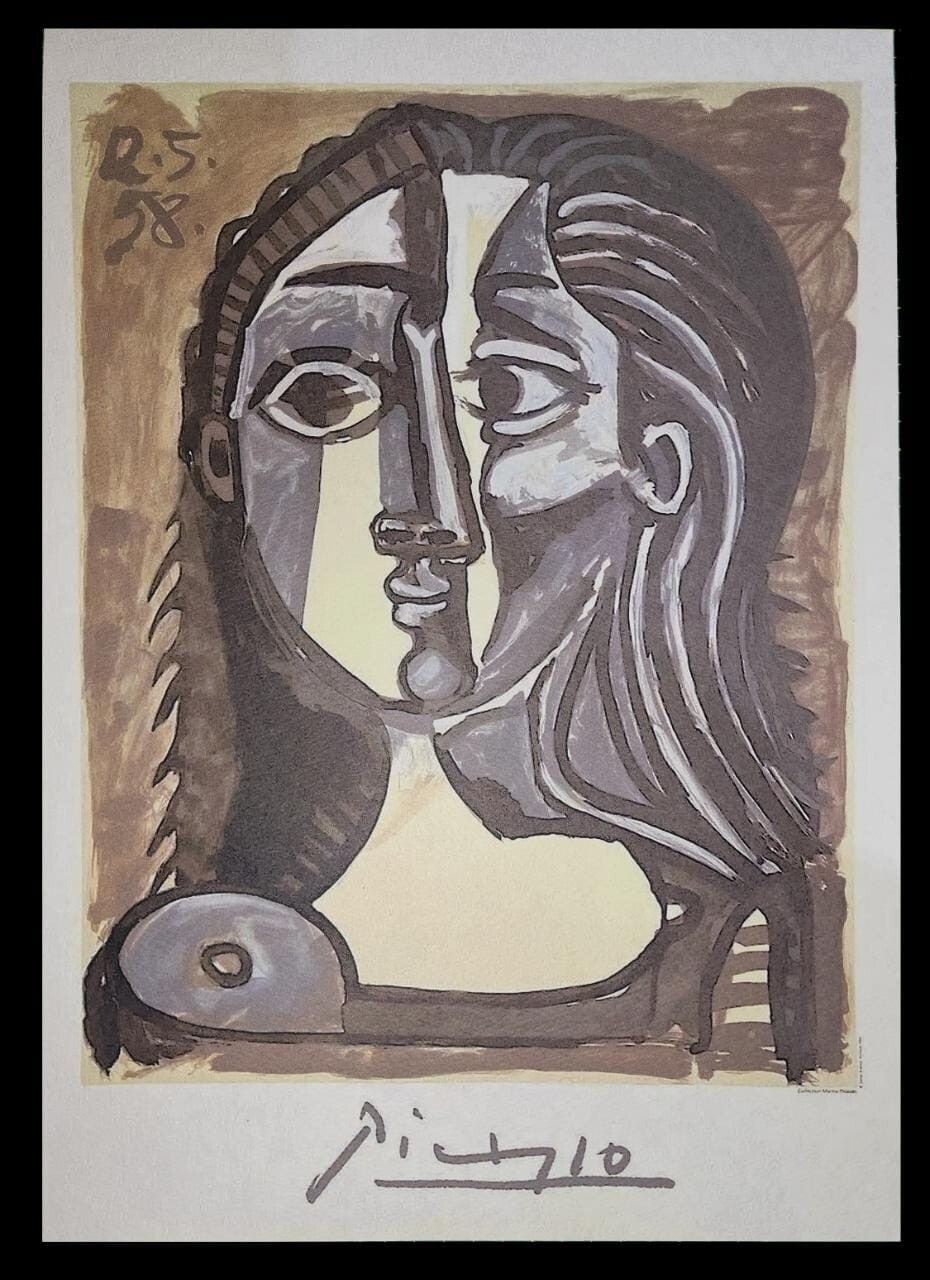 Antique Master Painter "Picasso" / Lithograph Silkscreen / Amazing Art