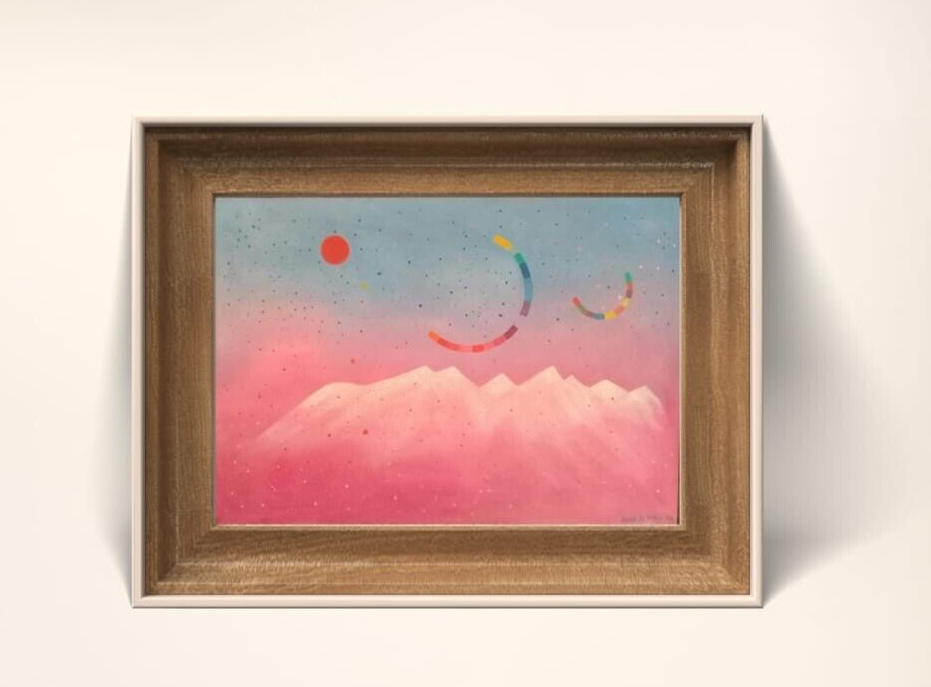 Seund Ja Rhee 1992 - Oil canvas painting / Manner Of / COA