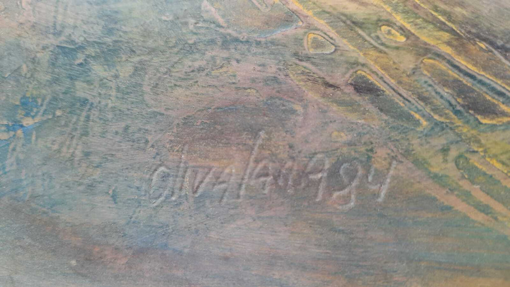 Peruvian Contemporary Old Master: OLIVA LARA 1984 - FINE ARTWORK