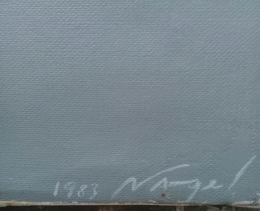 Patrick Nagel - Oil  Canvas Painting "AFTER"  / Signed