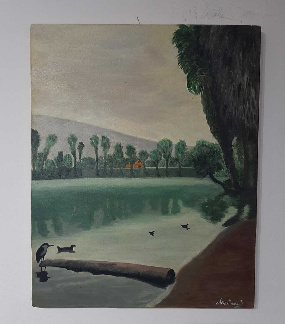 FINE Latinamerican Master  /  A. Martinez  - Landscape /Oil Canvas Painting
