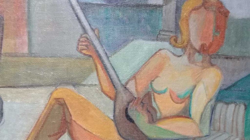 Luis Lizares - Oil canvas painting / Signed / "ODALISCA"