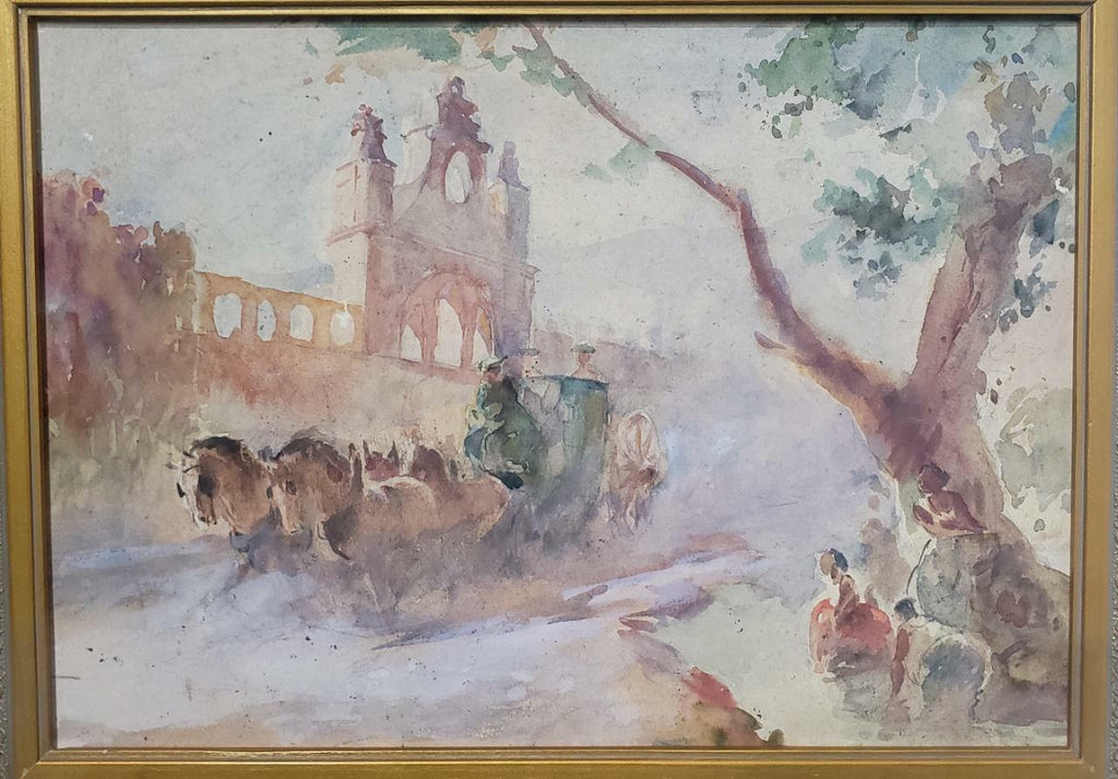 Original Fine  Watercolor Painting / Circa: 1880 - 1900 / Antique / Super Rare