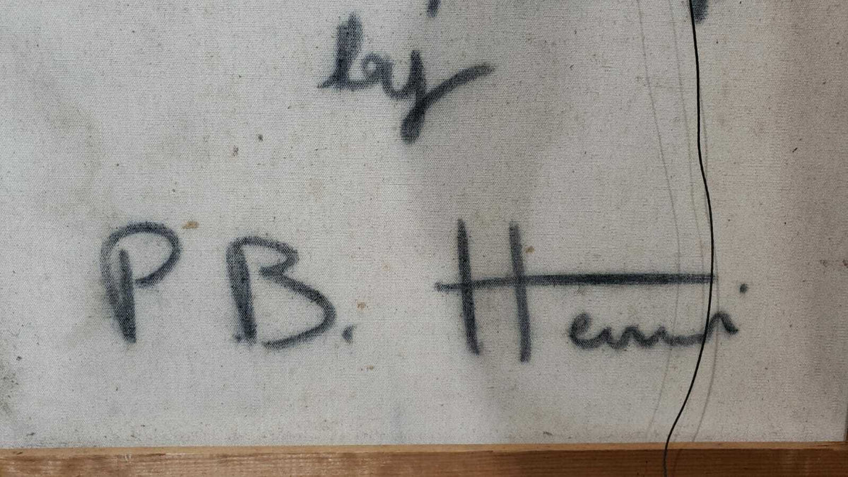 Paul Blaine Henrie 1932 - 1999 / Knife Pallet /  Signed & Titled