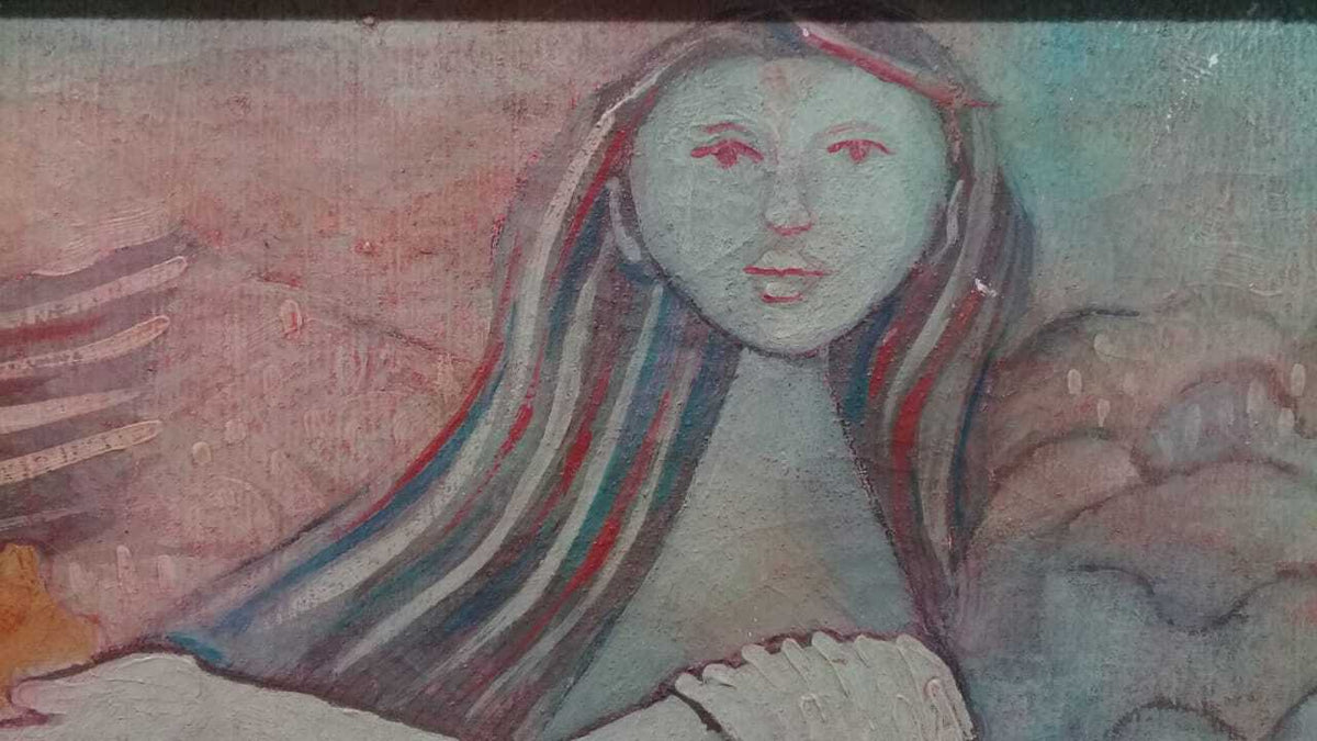 Mario Carreño Vintage Oil Canvas Painting - "Manner of "Cuban-Chilean