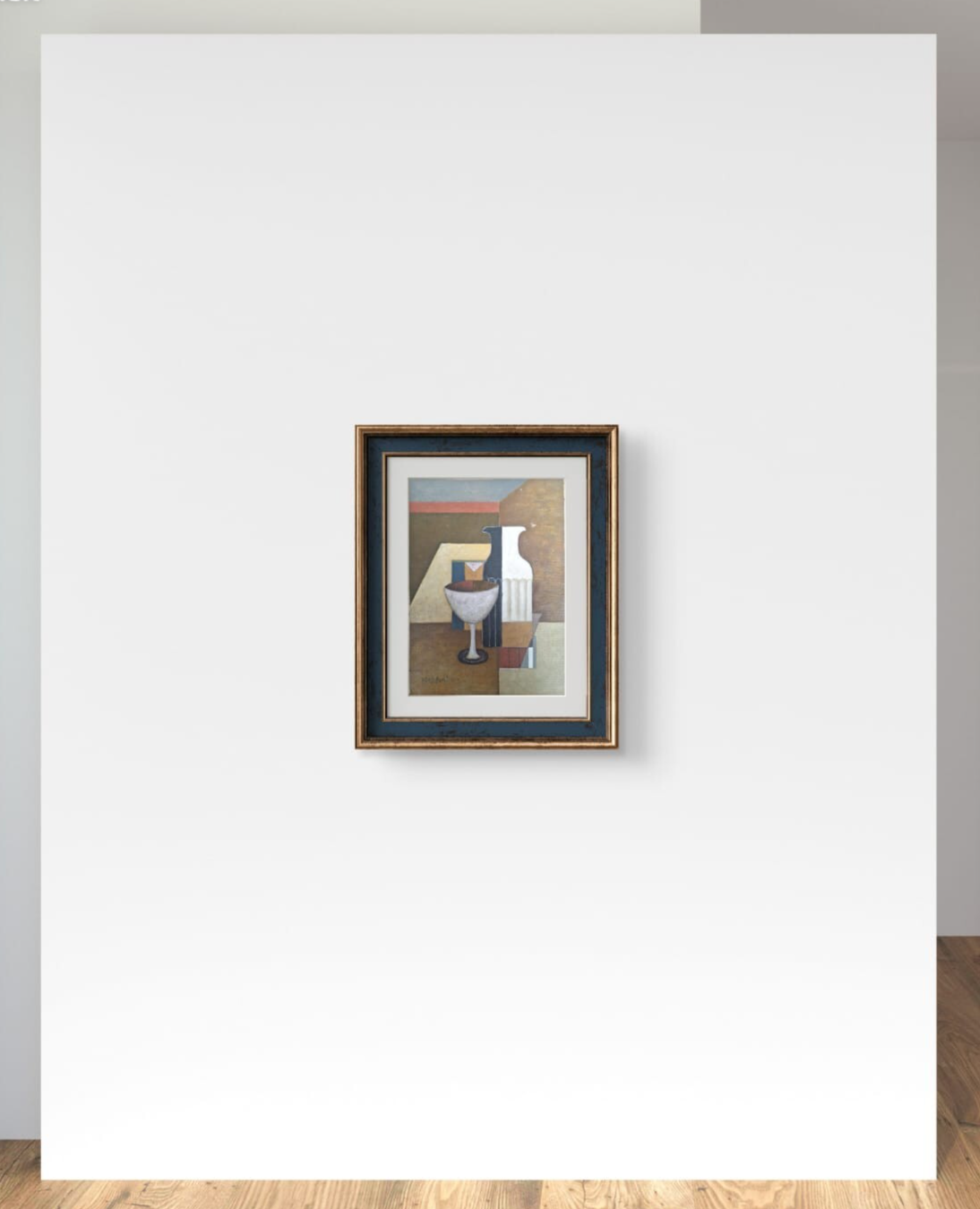 Manner of Amédée Ozenfant - Oil painting on cardboard signed 1923