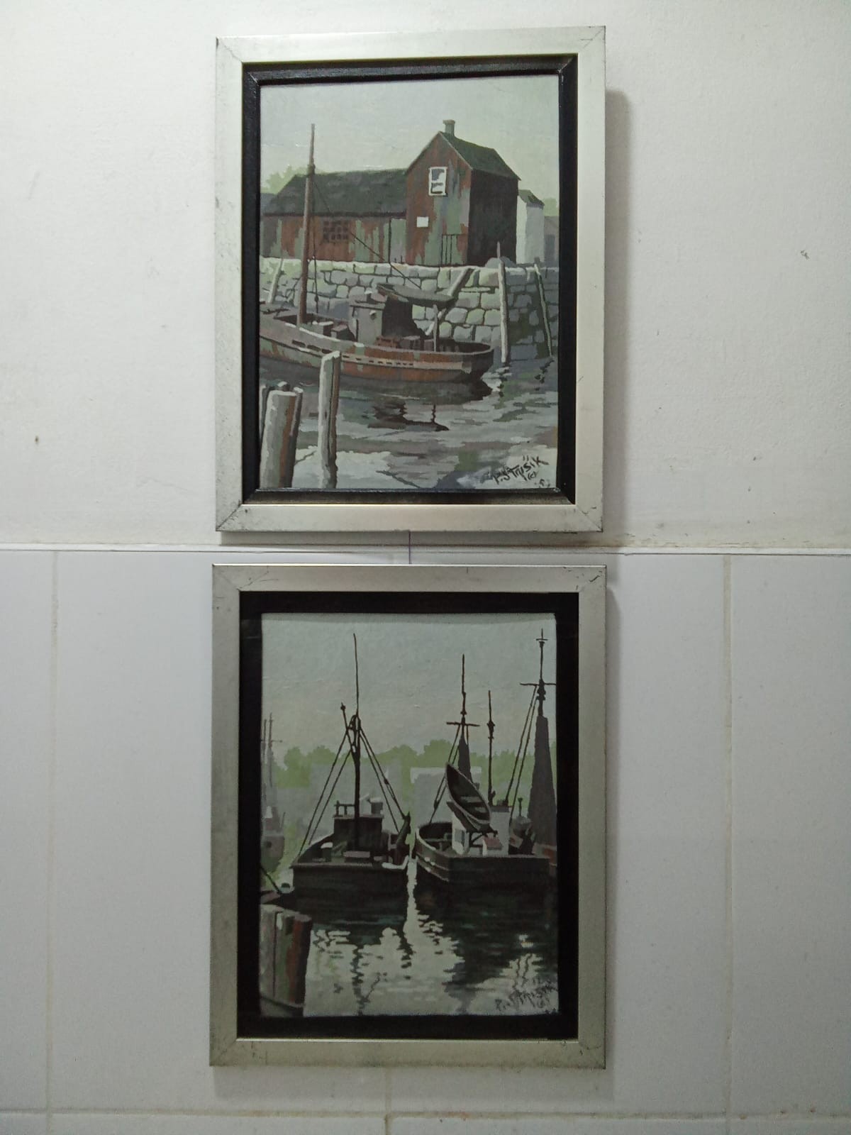 Paul STRISIK (1923 - 1995) - Two Oil painting / Signed / Contemporary American M