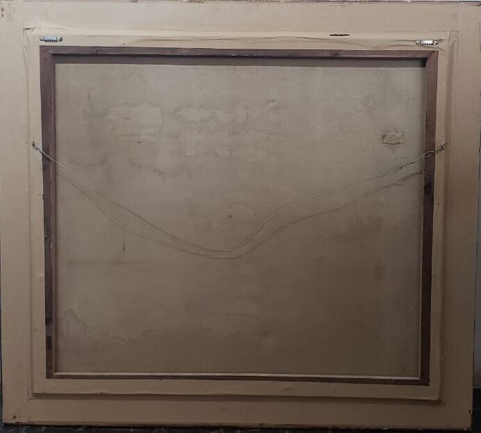 ORIGINAL 1940's  Hyperrealism / OIL CANVAS Painting  By E. HERRERO