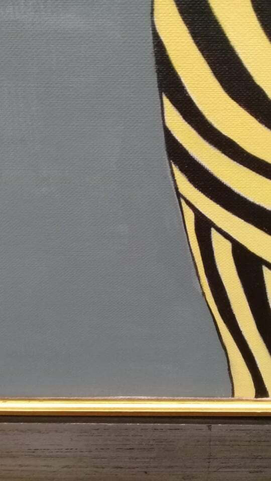 Patrick Nagel - Oil  Canvas Painting "AFTER"  / Signed