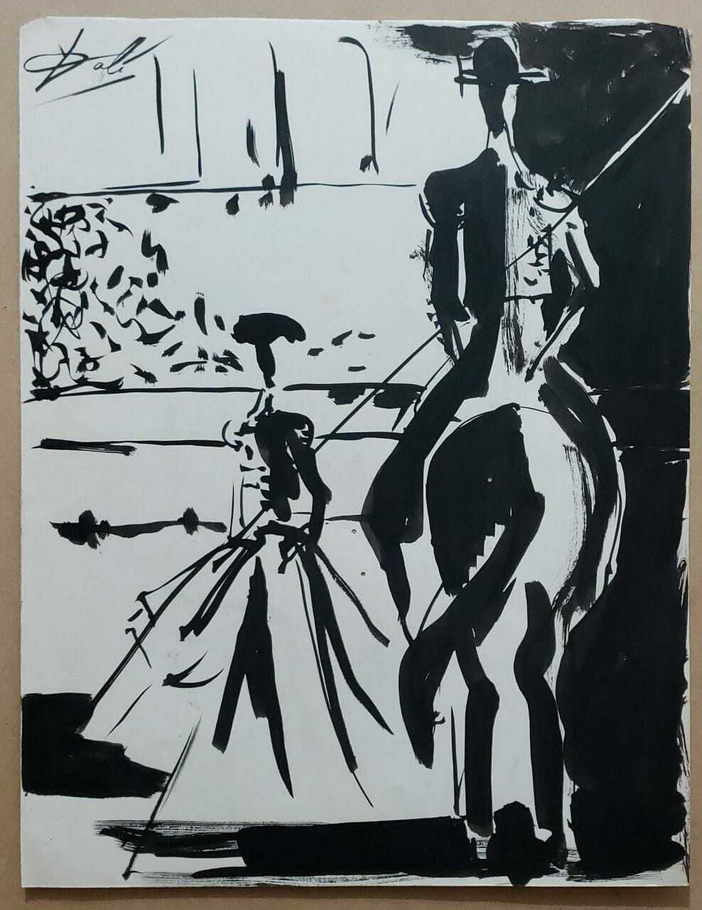 Style of Spanish Master Surrealism - Salvador Dalí - Antique painting on paper