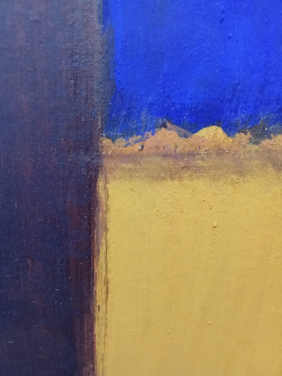 Contemporary Oil Canvas painting - After Mark Rothko / Signed / Unique