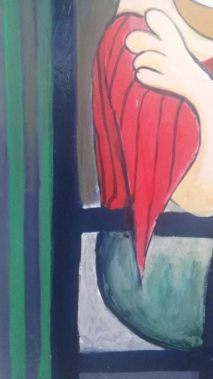 PABLO PICASSO - Antique Oil Canvas "In the Manner of " RARE