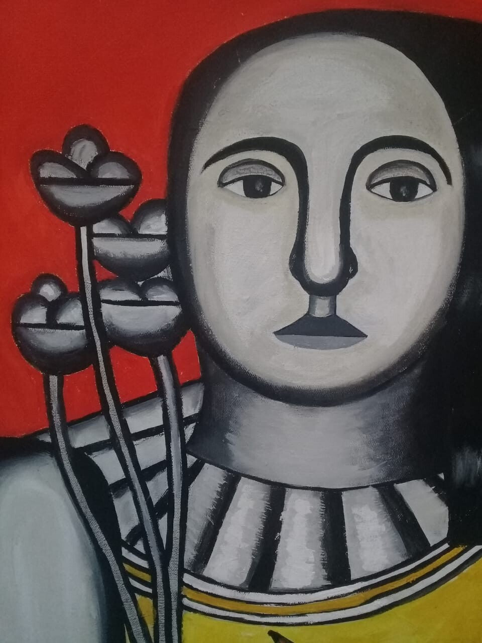 Fine Art - Fernand Leger - Amazing Oil Canvas Board  Painting - Signed
