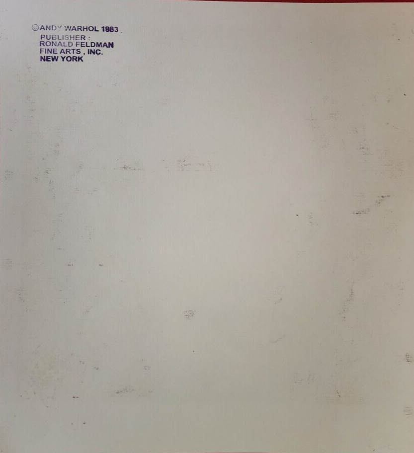 Andy Warhol - Painting on Cardboard SILKSCREEN/ Mixed Media / Vintage