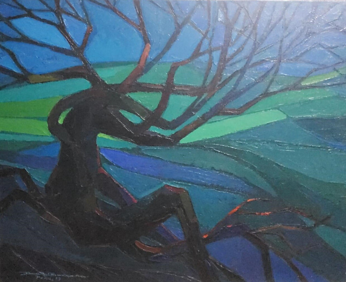 Original Contemporary Master Peruvian: Dante Guevara - Oil canvas painting