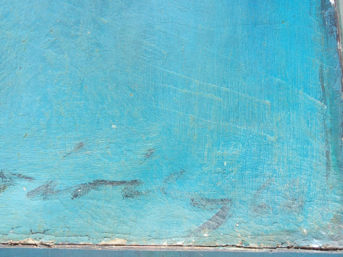 Alberto Dávila Zavala (1912 - 1988) "The Wait" Oil on canvas